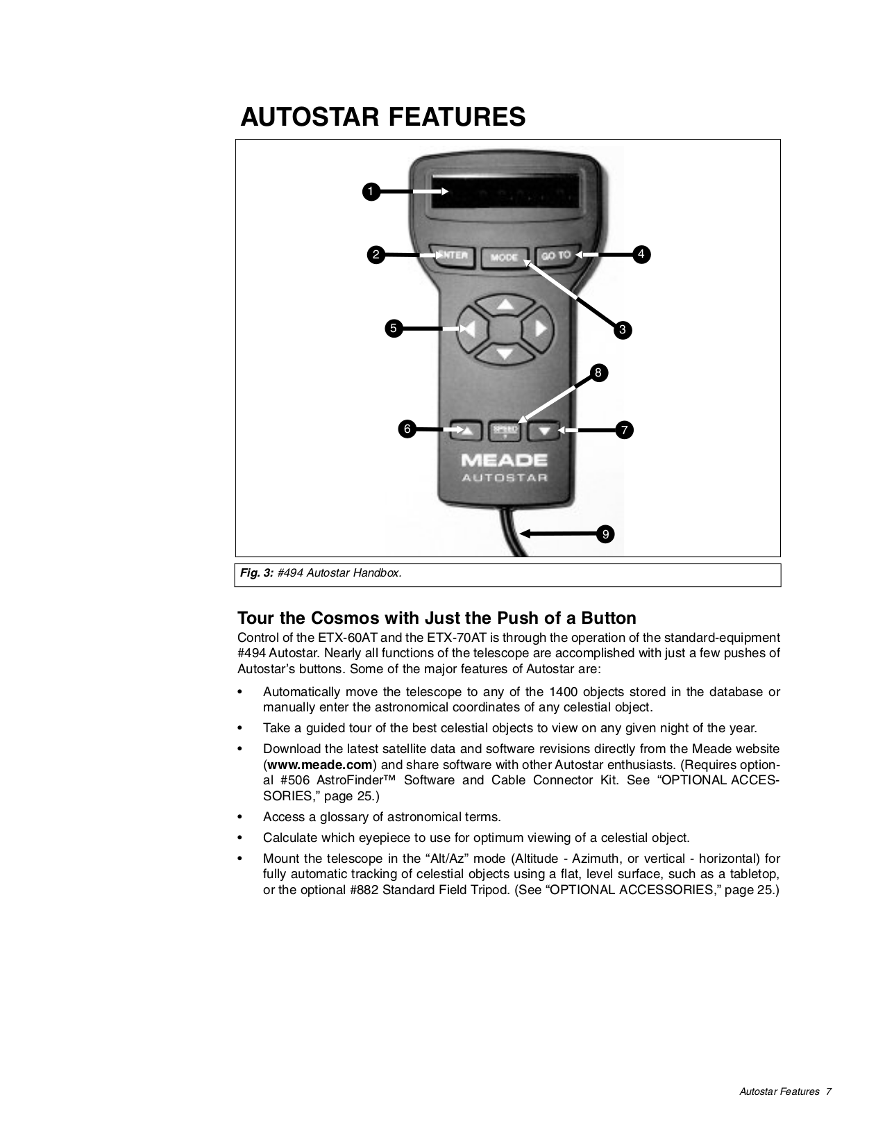 PDF manual for Meade Telescope ETX60AT
